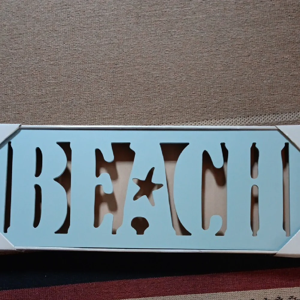 Beach Wall Decor Sign